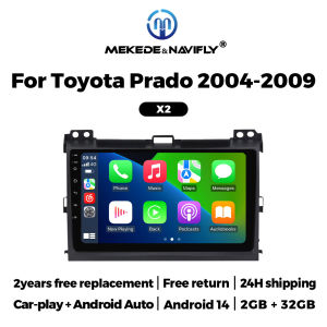 For Toyota Land Cruiser Prado 120 3 III For Lexus GX470 GX 470 J120 2002-2009 2 Din Car Radio Carplay RDS GPS WiFi FM Autoradio