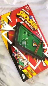 (BISA COD) PROMO Mainan Billiard Deluxe Snooker Pool Table Set 47cm / Mainan Board Game Meja Billiard Set Portable