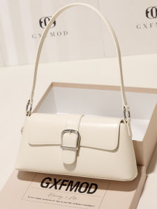 Fashionable Leather Bag Womens Underarm Bag Breadstick Shape Spring 2025 Versatile Commuter Bag by GXFMOD Designer