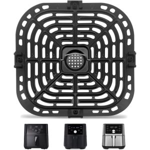Air Fryer Replacement Grill Pan Fit for Instant Vortex Plus Air Fryer Replacement Parts Grill Plate Crisper Plate Tray Non-Stick