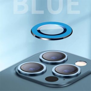 ฟิล์มกล้องไอโฟน กลางคืนสว่าง ฟิล์มกระจก รุ่นใหม่ เลนส์กล้องแบบวงแหวนครอบทีละเลนส์ สําหรับ iPhone 11 12 13 14 15 16 Pro Max / i14