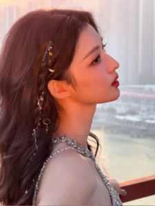 Shiny Diamond Hair Clip Star Long Braid Women's Style Bridal Headwear Side Clip Sweet Style Fresh Out Fashion Hair Accessories