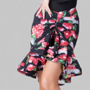 Adult Women Latin Dress Female irregular Fishtail Cha Cha/Rumba/Samba/Tango Ballroom Dancer Dancing Practice wear Skirt Costume