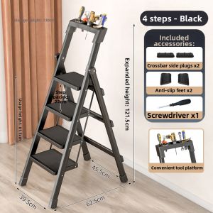 Foldable Thickening Extendable Multifunctional A-Frame Ladder
