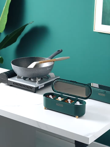 Seasoning Box Container Kitchen Dustproof Cover Compartment Chopstick Spoon Sugar MSG Condiment Box Cafe Restaurant