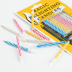 【Pharaoh🎀COD】10PCS Lilin Ulang Tahun Ajaib yang Tidak Bisa Ditiup & Dinyalakan Kembali