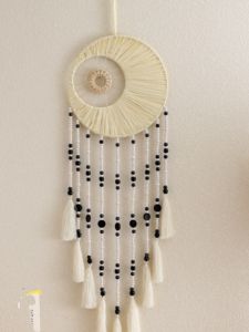 Tấm Lụa Tua Rua Thủ Công Vòng Tròn Dream Catcher Phong Cách Scandinavia Trang Trí Tường Phòng Khách Trang Trí Treo Nhà Máy Du Lịch