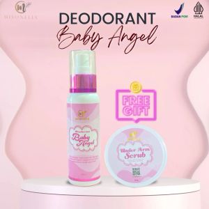 (Free Scrub )Misonells Baby Angel Deodorant Pencerah Pencegah Bau Badan dan Keringat