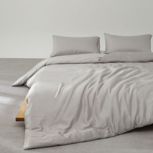 ฤดูร้อน Cool Silky ผ้านวมสําหรับห้องนอนไม้ไผ่สีเทาแฟชั่นผ้าปูที่นอน เดี่ยว 59 * 79in ผ้านวม 1 pc