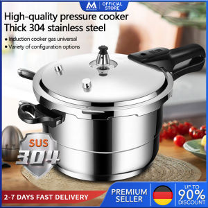【Manila delivery】 pressure cooker 3L/4.3L/5.2L/7.3L/9L pressure cooker,304 stainless steel pressure cooker pressure cooker a variety of configurations 18-26CM to choose from thick pot high-quality pressure cooker