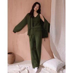 Thickened and Fleece Womens Sleepwear Set