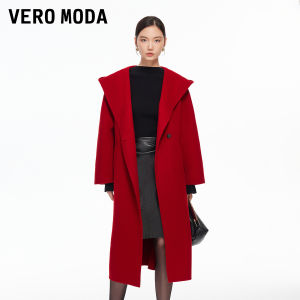 Vero Moda | Wool and Rabbit Fur Coat Belted