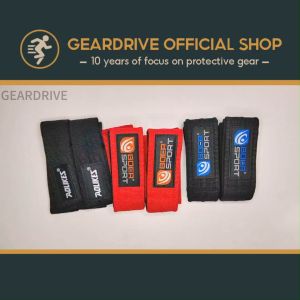 GEARDRIVE 2 Pieces Adjustable Silicone Anti Skid Fitness Dumbbell Training Cotton Weight Lifting Straps Wrist Support Strap Brace