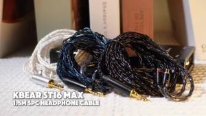 KBEAR ST16 Max 16-Strand 5N OCC Silver-plated Upgrade Cable 3.5/4.4mm Gold-Plated Plug 1.5M Earphone Cable For HiFi Headest