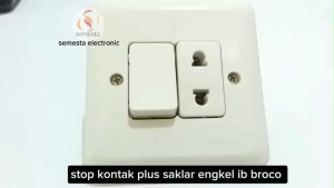 Stop Kontak Plus Saklar Engkel IB merk BROCO SNI