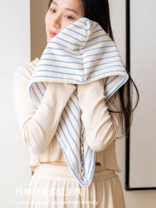 Mũ Khô Tóc Kẻ Sọc Mềm Mại Thấm Hút Nhanh Khô Khăn Quấn Đầu Phòng Tắm Phong Cách Cổ Điển Dễ Thương Dùng Tại Nhà