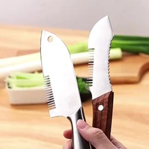 Dụng Cụ Cắt Hành Lá Bằng Thép Không Gỉ Dụng Cụ Bào Nhà Bếp Đa Năng Để Cắt Và Thái Nhanh Bằng Thép Không Gỉ 304