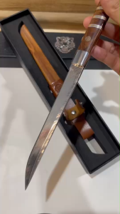 มีดดามัสกัส มีดปอกผลไม้ ปลอก/ด้ามไม้หมุดโมเสก