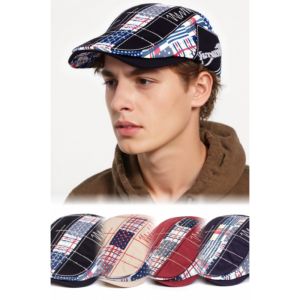 New Fashion Outdoor Leisure Versatile Sunshade Hat European and American Style Checkered Double Collar Beret