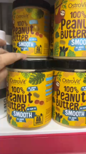 OstroVit Peanut Butter 100% Smooth Bơ đậu phộng nguyên chất mịn mượt giàu dinh dưỡng và năng lượng