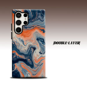 BILIBILI | Navy Ink For Samsung Galaxy S26 S25 S24 A56 A36 Dual Layer Luxury Fashion Full Lens Protective Case