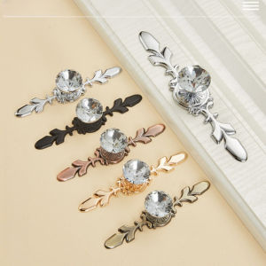 Luxury Diamond Crystal Handles Knobs Shoebox Cabinet Closet Door Drawer Knobs Wardrobe Pulls