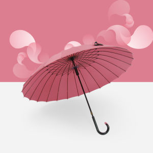 Duba Long Handle Umbrella Windproof Large Size Mens Womens Simple Style Retro Design Aluminum Alloy Fiberglass Material