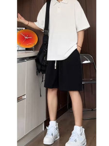 Áo Thun Polo Tay Ngắn Màu Trắng Cleanfit Dành Cho Nam Mùa Hè Thời Trang Thương Hiệu Trẻ Trung Dáng Rộng Thường Ngày Polyester