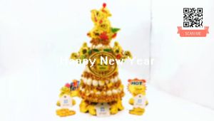 Tháp Tỏi Phong Thủy Thần Tài 5 Tầng - TỎI CÁT TƯỜNG