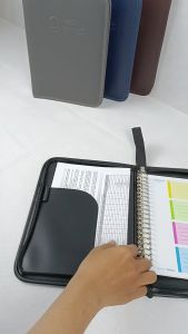 TOPLA Notebook Binder Note 995 A5 Binder Kulit Resleting A5 20 Lubang