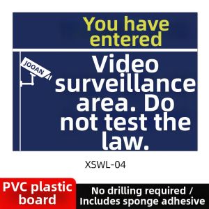 RUIKELAIXIANG | 24 Hour Surveillance Notice Warning Sign Waterproof
