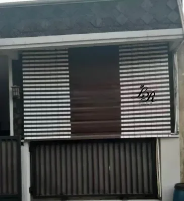 Tirai / kerey pvc outdoor tahan air warna motif bahan PVC kerey serbaguna