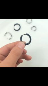 Small Hoop Earrings Stainless Steel Round Circle Anti-allergic Ear Bone Buckle Earring