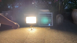 Original Solar Light Outdoor Waterproof Warm White LED Lights 50000W Solar Garden Lights High Brightness Yellow Solar Spotlight with Remote Control Suitable for Yard Garage Streets