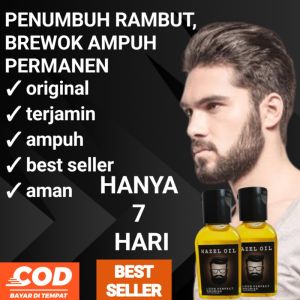 penumbuh rambut botak rontok terampuh cepat alami pelebat jenggot dan kumis obat brewok ampuh original