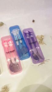 Sendok Makan Anak Doraemon Alat Makan Anak Set Karakter Lucu Sanrio Garpu Kuromi Cutlery Set Sanrio Sendok Garpu Stainless Free Kotak