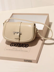Fashionable Minimalist Womens Saddlebag Underarm Crossbody Bag GXFMOD Spring 2025 High-End Trend Casual Leisure Handbag