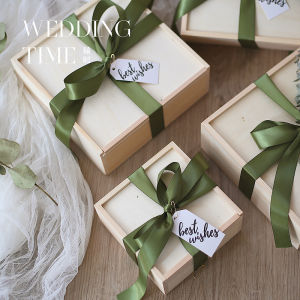 European Style Wedding Bridesmaid Wooden Mori Style Gift Baby Gift Box for One Month Old Birthday Gift Festival Mid-Autumn Moon Cake Gift