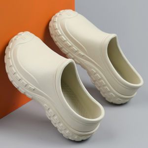 Waterproof Mens Slip-On Shoes Soft Bottom Anti-Slip Beach Outdoor Driving Comfortable EVA Material Casual Style Summer Sandals