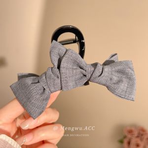 MENGWU | Sophisticated Grey Large Capacity Hair Clip