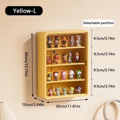 Ainossi Wall-Mounted Storage Cabinet With Doors For Bathroom Toilet Waterproof Storage Box Skincare Products Organizer