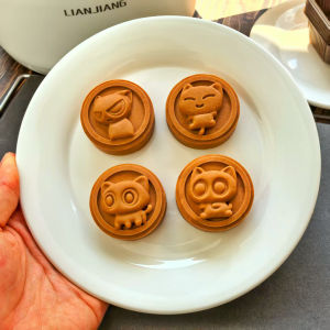 Mold Baking Tools Cartoon Small Black Cat Purple Sweet Potato Green Bean Cake Press Baking Kitchen Utensils BBQ Tools