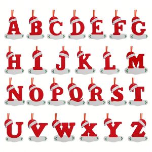 26 English Letters Christmas Decoration Pendant Christmas Tree Ornaments for Home Decor Navidad New Year 2026 Decor Accessories