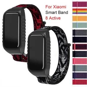 For Xiaomi Smart Band 8 Active Strap Nylon Loop Wristband Bracelet New For Redmi Band 2 Smart Watch Band Correa Belt Accessories