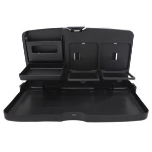 Portable Car Dining Table Folding Food Cup Tray Car Interior Storage Shelf Back Seat Cup Holde Multi-function Car Auto Parts