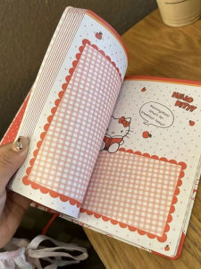 Kitty Cat KT Notebook Refillable Color Page Diary Magnetic Attraction Loose Leaf Planner Cute Cartoon Stationery Supplies