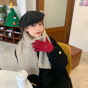 Lock Ins Double-Sided Womens Autumn and Winter Multi-Color Wool Scarf