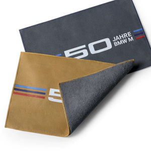 BMW 50th Anniversary Limited Edition Thickened Absorbent Non-falling Hair Car Towel Premium Faux Deer Skin Car Wash Cloth