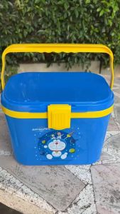 กระติกน้ำแข็ง 5 ลิตรทรงเหลี่ยม สีน้ำเงินกรุ 2ชั้น น่ารักน่าใช้