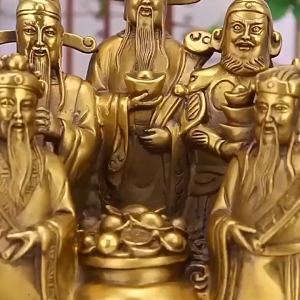 19CM Patung Dewa Chaisen Bahan Damar Untuk Festival Musim Semi Hari Tahun Baru Patung Dewa Cai Shen